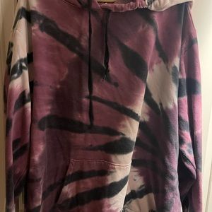 PINK hoodie tye dye